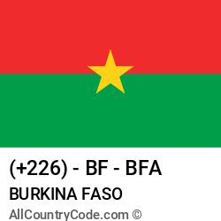 burkina faso country code